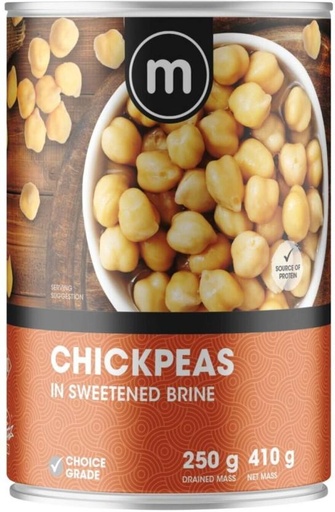 [CFDHFRS7R9RFH9RA] M Chickpeas In Sweetened Brine Vegetables (410 g, Pack of 6)