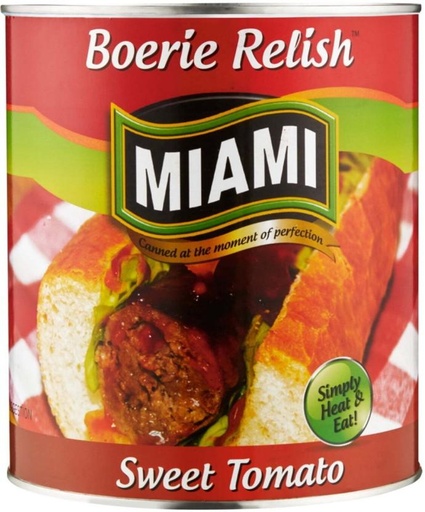 [CFDHBY4SE8C9WZZT] Miami Boerie Relish Vegetables (3200 g, Pack of 6)