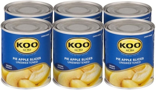 [CFDHFRS7E8FUNXPN] Koo Pie Apple Slices Unsweetened Fruits (765 g, Pack of 6)