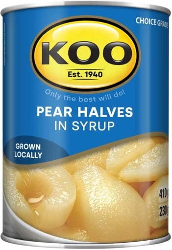 [CFDHFRS7BEZJXJ74] Koo Pear Halves in Syrup Fruits (410 g)