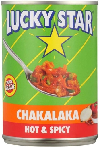 [CFDHFRS7FKMZXHFZ] Lucky Star Chakalaka Hot & Spicy Vegetables (410 g)