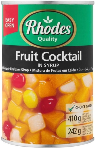 [CFDHFRS7JKTEZFMC] Rhodes Fruit Cocktail in Syrup Fruits (410 g)