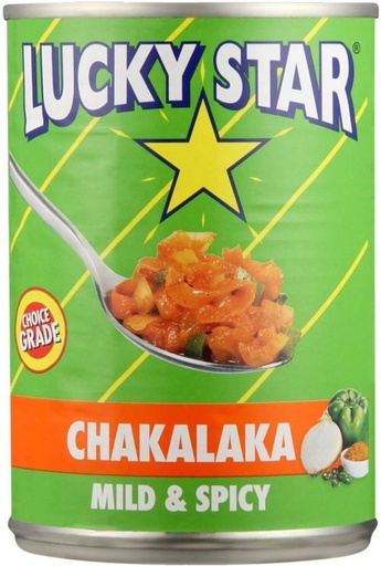 [CFDHFRS7AKUFZFXH] Lucky Star Chakalaka Mild and Spicy Vegetables (410 g)