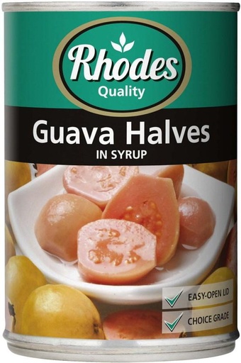 [CFDHFRS7HY3DCEYB] Rhodes Guava Halves in Syrup Fruits (410 g)