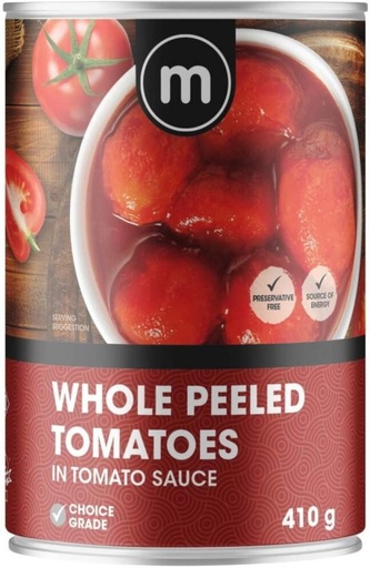 [CFDHFRS7GJZWBVWM] M Whole Peeled Tomatoes Vegetables (410 g, Pack of 6)