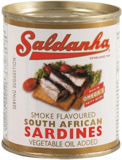 [CFDHFRS7KNKARYAG] Saldanha Smoked Flavoured Sardines Sea Foods (410 g)