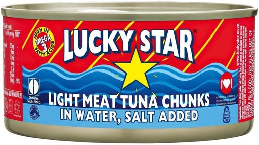 [CFDHFRS7XDQXYYMS] Lucky Star Light Meat Tuna Chunks in Water Sea Foods (170 g, Pack of 6)