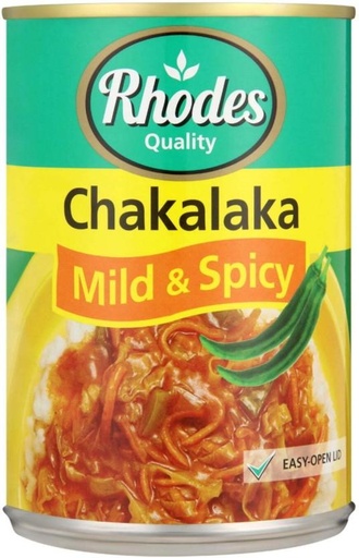 [CFDHFRS7GPHQHWPW] Rhodes Chakalaka Mild and Spicy Vegetables (400 g, Pack of 12)
