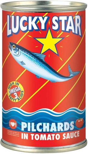 [CFDHFRS7G2KDDKTR] Lucky Star Pilchards in Tomato Sauce Sea Foods (155 g)