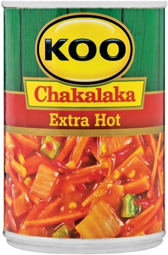 [CFDHFRS7NCHZVF9R] Koo Chakalaka Extra Hot Vegetables (410 g, Pack of 12)
