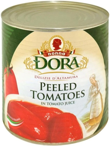 [CFDH357RNQ6GUBDH] Nonna Dora Whole Peeled Tomatoes Vegetables (255 kg, Pack of 6)