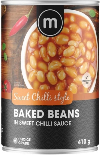 [CFDHFRS7297UGJQG] M Baked Beans in Sweet Chilli Sauce Beans (410 g)