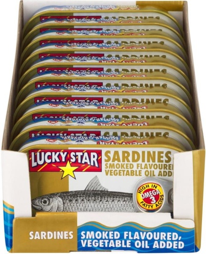 [CFDHFRS7BFFWSNGT] Lucky Star Sardines Smoked Flavoured Sea Foods (170 g, Pack of 10)