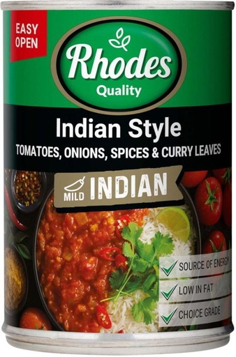 [CFDHFRS7GFFCCG4T] Rhodes Mild Indian Style Vegetables (410 g)