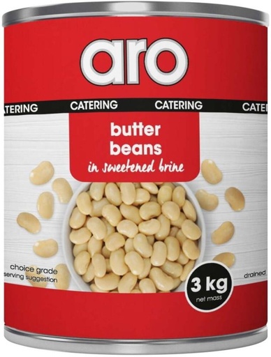 [CFDHFRS7JKP7HMVM] Aro Butter Beans Beans (3 kg)