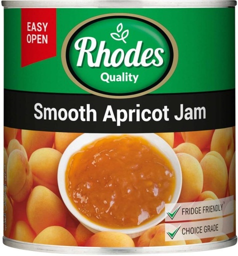 [JSDHFRXYYUF5N6H8] Rhodes Smooth Apricot Jam 900 g (Pack of 6)