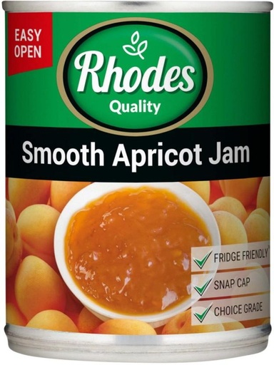 [JSDHFRXYC8WHUMXS] Rhodes Smooth Apricot Jam 450 g
