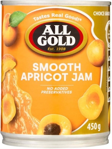 [JSDHFRXYJJ27WWCR] All Gold Smooth Apricot Jam 450 g