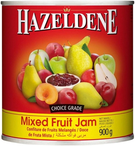 [JSDHFRXYHQGNXDMU] Hazeldene Mixed Fruit Jam 900 g (Pack of 6)