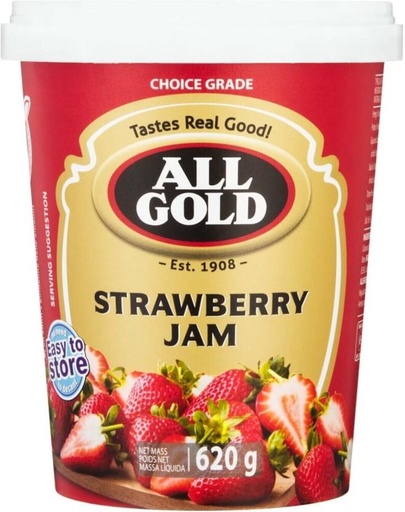 [JSDHFRXY43B9R27Z] All Gold Strawberry Jam 620 g (Pack of 6)