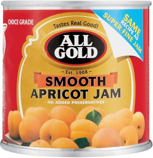[JSDHFRY7YFGBMGHZ] All Gold Jam Smooth Apricot 225 g (Pack of 6)