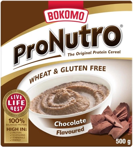 [CFEH26UVBK8QGBC8] Bokomo Pronutro Chocolate Flavour Oats Box (500 g)