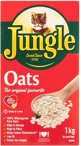 [CFEHFRAHBZRKVZEZ] Jungle The Original Flavour Oats Box (1 kg)