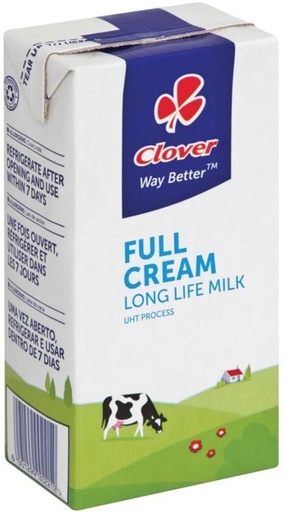 [MLKHFXJTP49KERAZ] Clover Full Cream Long Life Milk, Plain Flavour (10 x 500 ml)