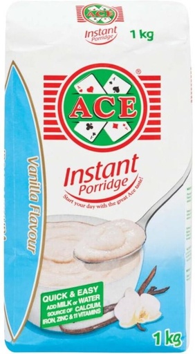 [CFEHFRAHQV3DR3SV] Ace Instant Porridge Vanilla Pouch (1 kg)
