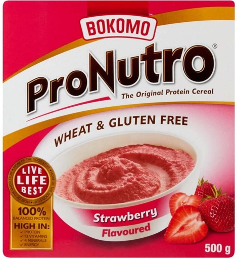 [CFEHFRAUFEGGMGPV] Bokomo The Original Protein Strawberry Flavoured Box (500 g)