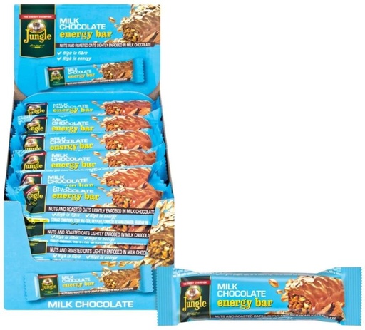 [CFEH26UVQHKYGRAD] Jungle Energy Bar Milk Chocolate Sachet (30 x 40 g)