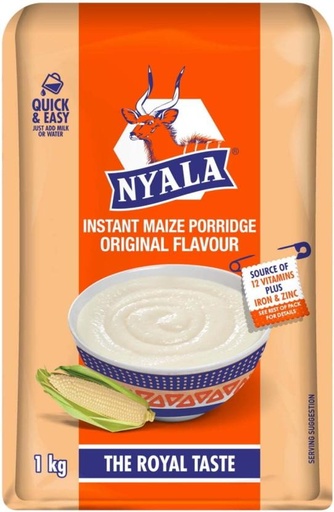 [CFEH26UVSB2KMGR8] Nyala Instant Maize Porridge Original Flavour Box (1 kg)