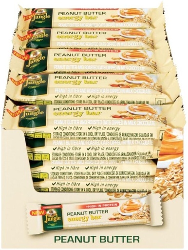 [CFEH26V2GHKHGMVF] Jungle Energy Bar Peanut Butter Sachet (30 x 40 g)