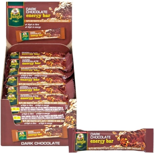 [CFEH26UVPZMFZJGM] Jungle Energy Bar Dark Chocolate Sachet (30 x 40 g)