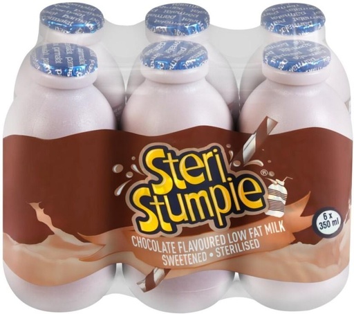[MLKHFXJTEYXNFZWF] Steri Stumpie Flavoured Low Fat Milk, Chocolate Flavour (6 x 350 ml)