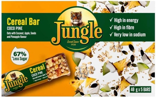[CFEH26UVCNKPXHKD] Jungle Choc Pine Cereal Bar Box (40 g)