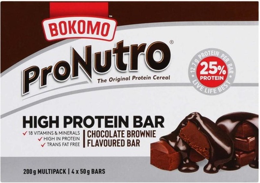 [CFEH26UV8V7BJHH7] Pronutro High Protein Chocolate Brownie Flavoured Bar Box (50 g)