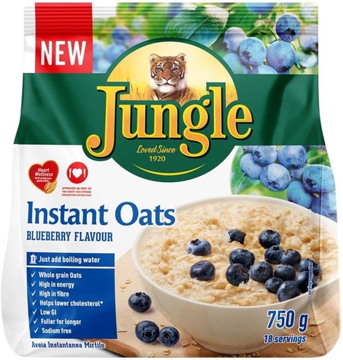 [CFEH26UVPNC2K7VT] Jungle Instant Blueberry Oats Pouch (750 g)