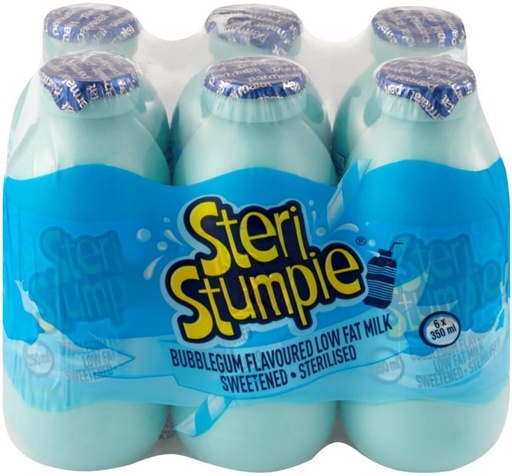 [MLKHFXJTBRBYSGGJ] Steri Stumpie Flavoured Low Fat Milk, Bubblegum Flavour (6 x 350 ml)