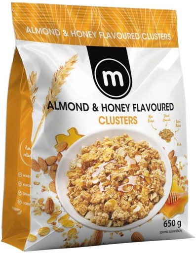 [CFEH7Z373GDFTRPA] M Almond & Honey Muesli Cluster Pouch (650 g)