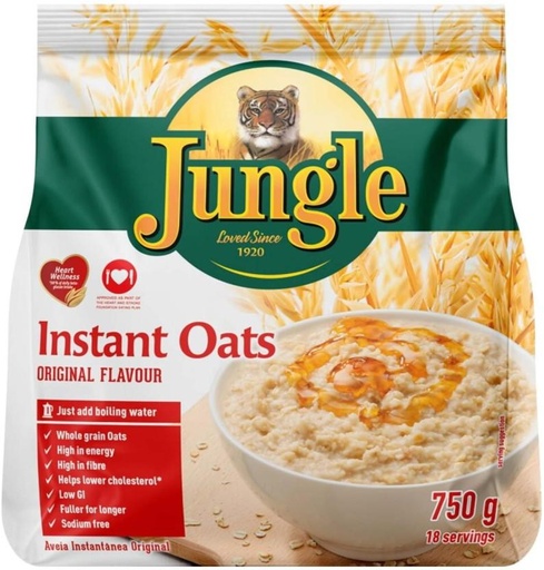[CFEH4RTXRYZRUZAH] Jungle Instant Original Flavour Oats Pouch (750 g)