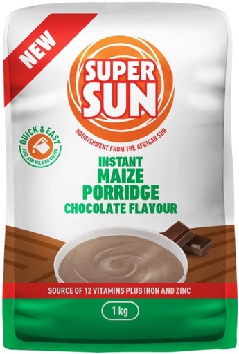 [CFEH26UVHUP93ZDA] Supersun Instant Maize Porridge Chocolate Flavour Box (10 x 1 kg)
