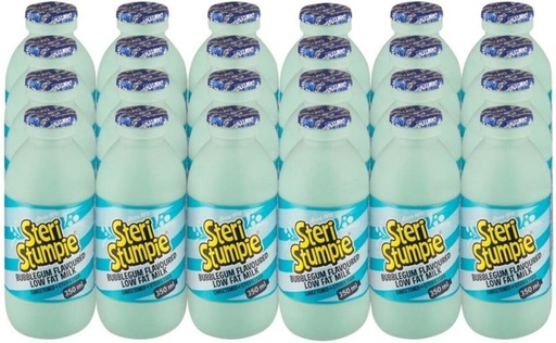 [MLKH7V2GSTMDRGYM] Steri Stumpie Bubblegum Flavoured Low Fat Milk, Bubblegum Flavour (24 x 350 ml)