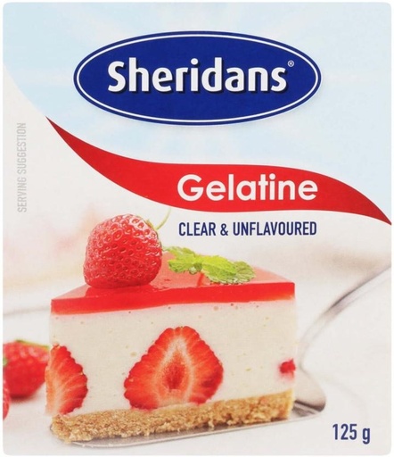 [BITHFQMQS2VGEN6C] Sheridans Clear and Unflavoured Gelatin Powder (125 g)