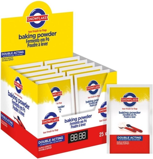 [BITHFQMMHVJAXVUW] Snowflake Too Fresh To Flop Double Acting Baking Powder (25 x 50 g)