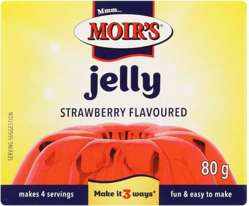 [BITH4VFS54FNUY43] Moir's Strawberry Flavour Jelly Crystals (6 x 80 g)
