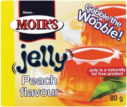 [BITHFQMMHZTSBJEE] Moir's Peach Flavour Jelly Crystals (48 x 80 g)