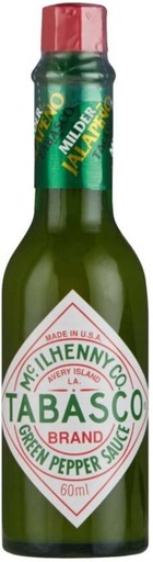 [SKPHFHDSANSY5XGS] Tabasco Green Pepper Sauce Sauce (60 ml)