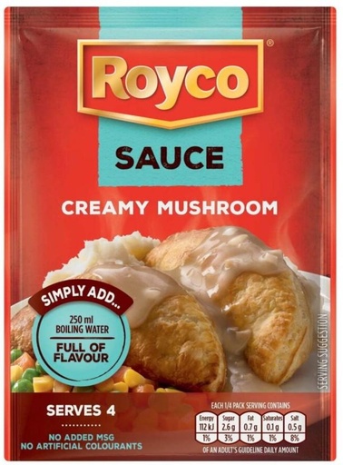 [SKPHFHDSTVGV8FHY] Royco Creamy Mushroom Sauce Sauce Mix (48 g)