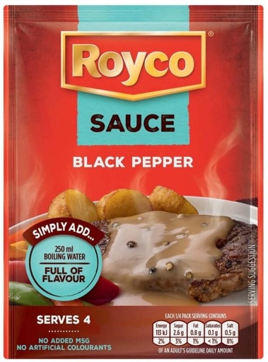 [SKPHFHDMZ7CCY5F6] Royco Black Pepper Sauce Sauce Mix (38 g)